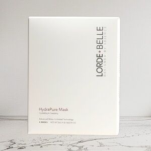 NIB Lorde + Belle HydraPure Mask 8-Pack Deep Hydration Sheet Masks $99 MSRP